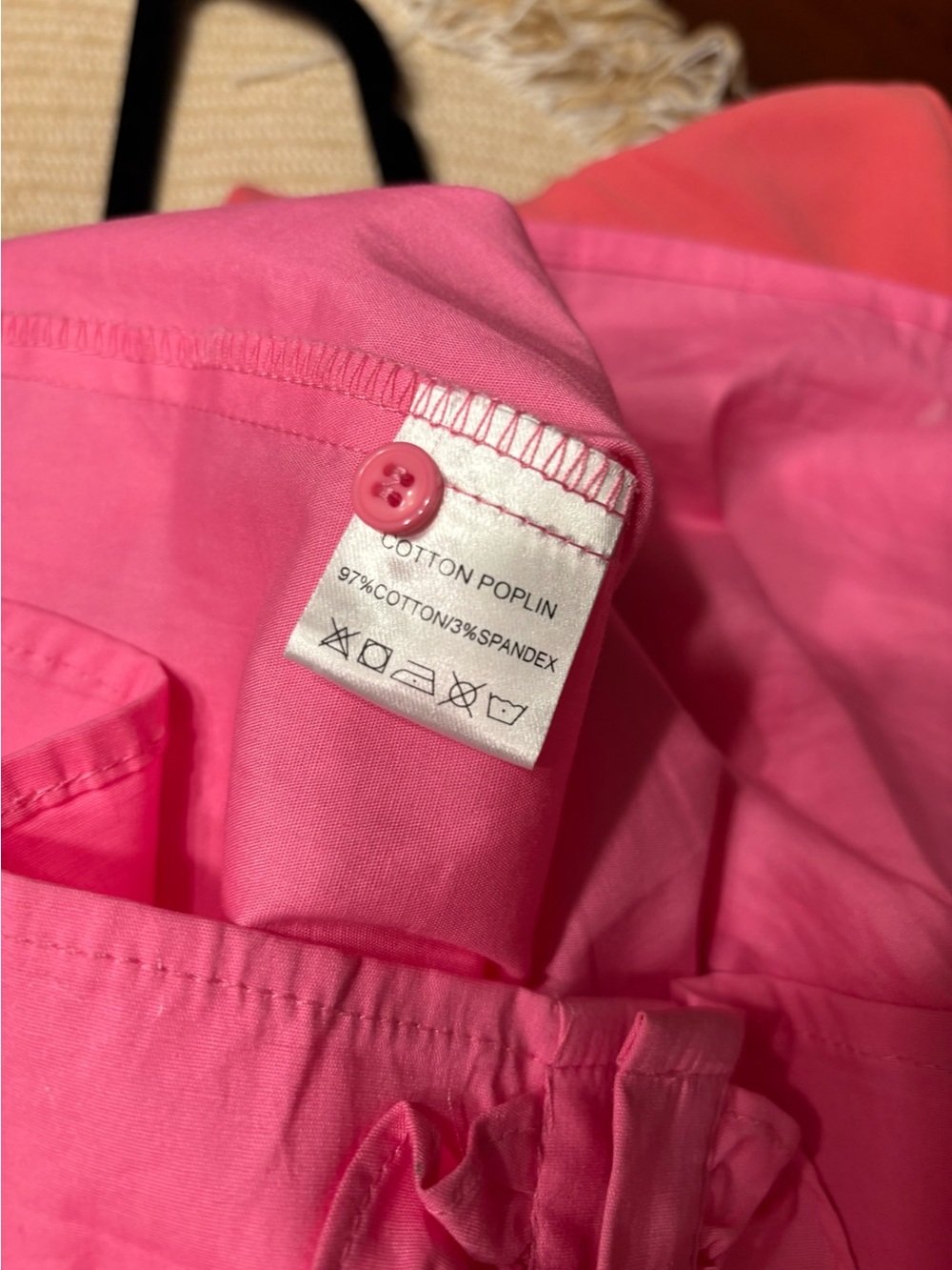 Sleeveless Pink Ruffle-Front Shirt Dress  Like New! - Picture 3 of 6